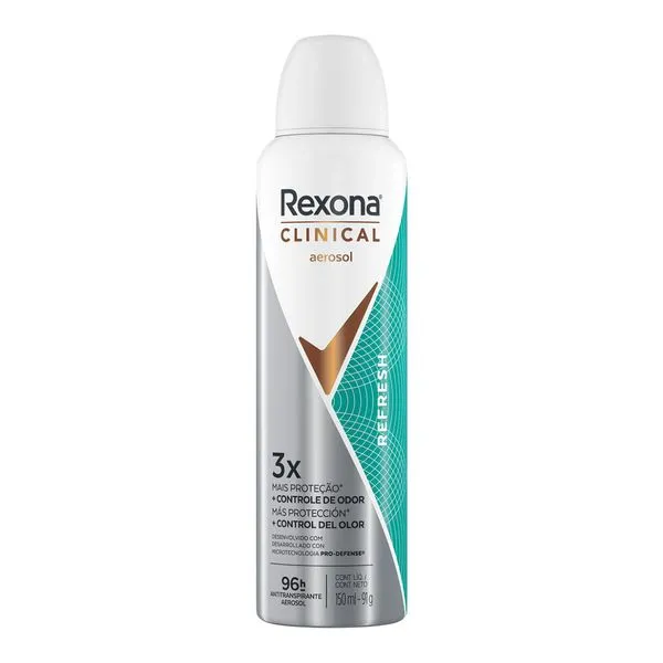 Desodorante Aerossol Rexona Clinical Refresh 150ml