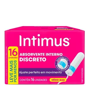 Absorvente Interno Intimus® Discreto Médio 16 Unidades