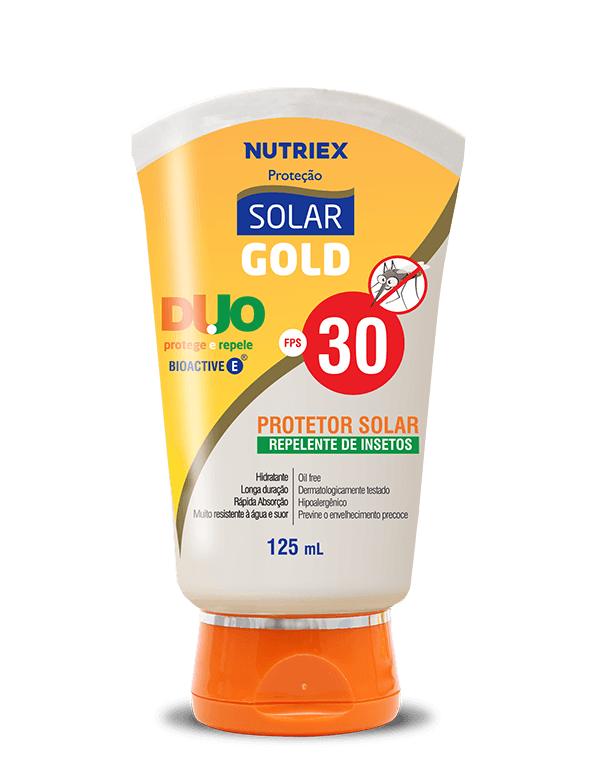 Protetor solar Duo Solar Gold FPS30 + repelente 125ml