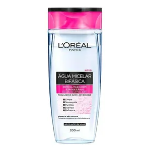 Água Micelar Bifásica L'Oréal Paris Solução de Limpeza 5 em 1 200ml