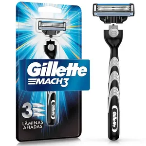 Aparelho de Barbear Recarregável Gillette Mach3 1 Unidade + 1 Cartucho