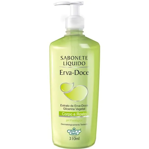 Sabonete Líquido Flores e Vegetais Erva Doce 310ml