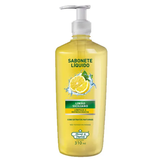 Sabonete Liquido Flores e Vegetais Limão Siciliano 310ml
