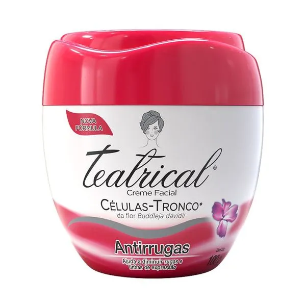 Creme Facial Teatrical Células-Tronco Antirrugas 100g