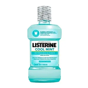 Enxaguante Bucal Listerine Zero 250ml Enxaguante Bucal Listerine Cool Mint Sem Álcool 250mL