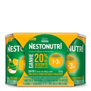 Fórmula Infantil de Seguimento para Crianças de Primeira Infância Nestonutri 2 Unidades de 800g cada