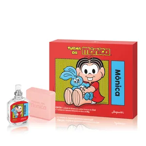 Estojo Mônica Colônia 25 ml e Sabonete 80 g Turma da Mônica 4 x 80g