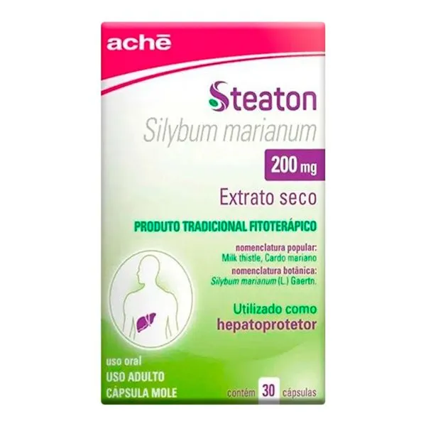 Fitoterápico Steaton 200mg 30 Cápsulas