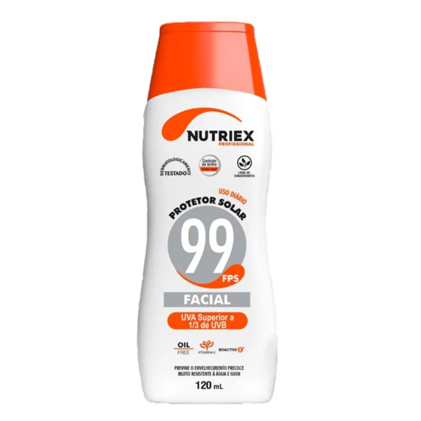 Protetor solar facial Nutriex FPS99 120ml