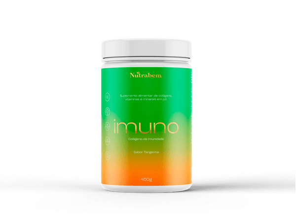 Colágeno da imunidade Nutrabem Imuno sabor tangerina 450g
