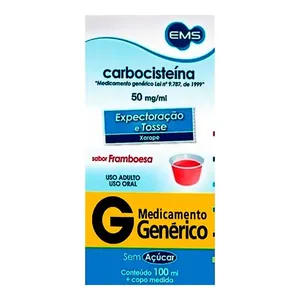 Expectorante Carbocisteina 50mg/ml Genérico EMS 100ml