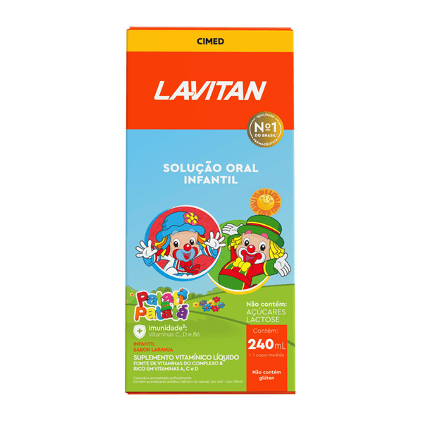 Vitamina Infantil Lavitan Patati Patatá Laranja 240ml Solução Oral