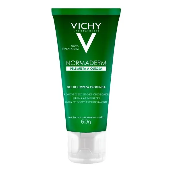 Gel de Limpeza Profunda Vichy Normaderm para Pele Oleosa 60g