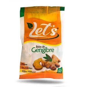 Bala De Gengibre Lets 100% Natural 40g