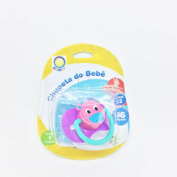 Chupeta Kitstar Ortodôntico Bichos 3D Vaquinha + 6 meses Tam 2