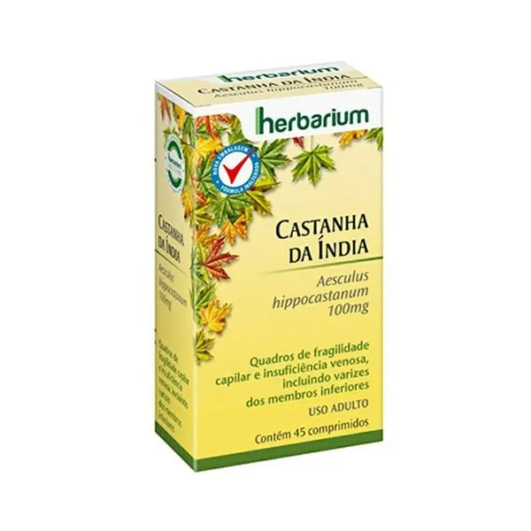 Castanha da Índia Herbarium 100mg 45 Comprimidos