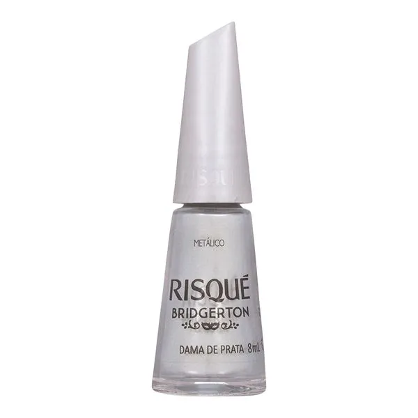 Esmalte Metálico Risqué Bridgerton Dama de Prata 8ml