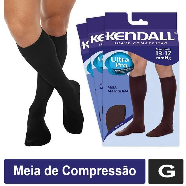 Meia Kendall 3/4 Masculina 2713 Preto G