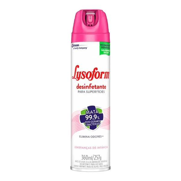 Desinfetante Lysoform Aerosol Lembranças de Infancia 360ml