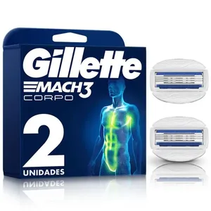 Carga para Aparelho de Barbear Gillette Mach3 Corpo 2 Unidades
