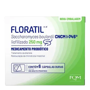Probiótico Floratil AT 250mg FQM 6 Cápsulas