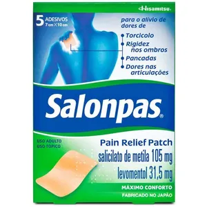Salonpas Pain Relief Patch 105mg + 31,5mg 5 Adesivos Transdérmicos