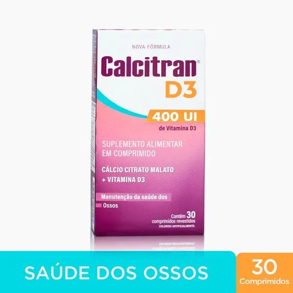Calcitran D3 400UI 30 Comprimidos Revestidos