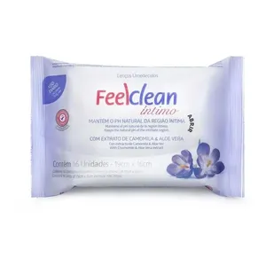 Lenços Umedecidos Íntimos Feelclean 16 Unidades