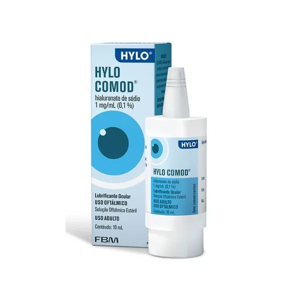 Colírio Lubrificante Hylo Comod 1mg/ml 10ml HYLO COMOD SOL OFT 10ML FBM