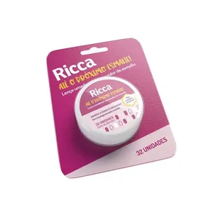 Lenço Umedecido Ricca Removedor de Esmalte 32 Unidades