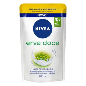 Sabonete Líquido Erva-Doce Nivea Sachê 200ml Refil Embalagem Econômica