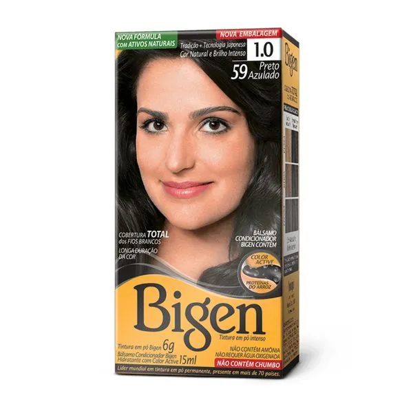 Tinta Bigen 6g 1.0 59 Preto Azulado