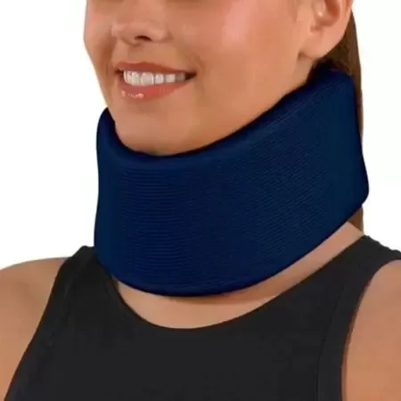 Colar cervical Ortocenter espuma azul tamanho M