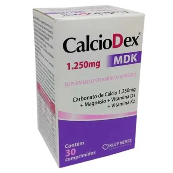 Calciodex MDK 1.250mg - 30 Comprimidos - Kley Hertz