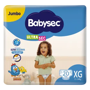 Fralda Babysec Ultrasec Galinha Pintadinha XG 20 Unidades