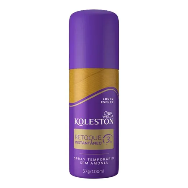 Retoque Instantâneo Spray Wella Koleston Louro Escuro 100ml Retoque Instantâneo Spray Koleston Louro Escuro 100ml