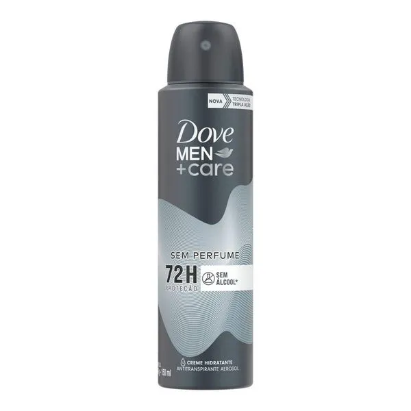Desodorante Dove Aerosol Antitranspirante Men+Care Sem Perfume 150ml