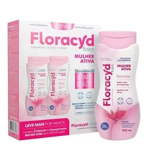 Kit Sabonete Intimo Floracyd Femme 2 Unidades com 200ml Cada