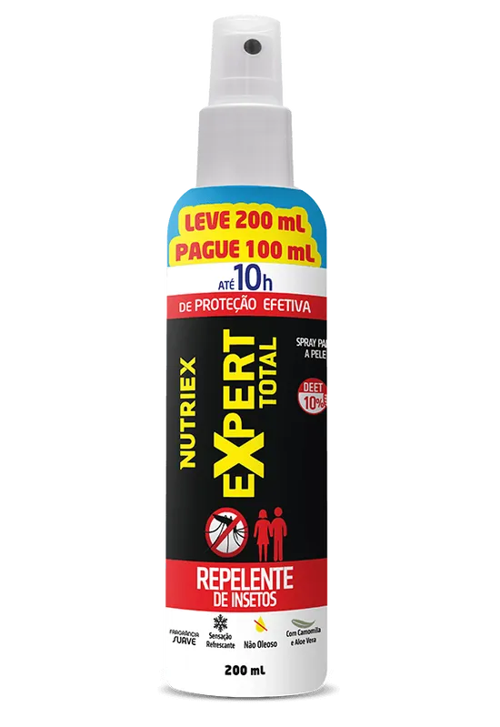 Spray Repelente de Insetos Expert Total Family 10 horas com 200 ML