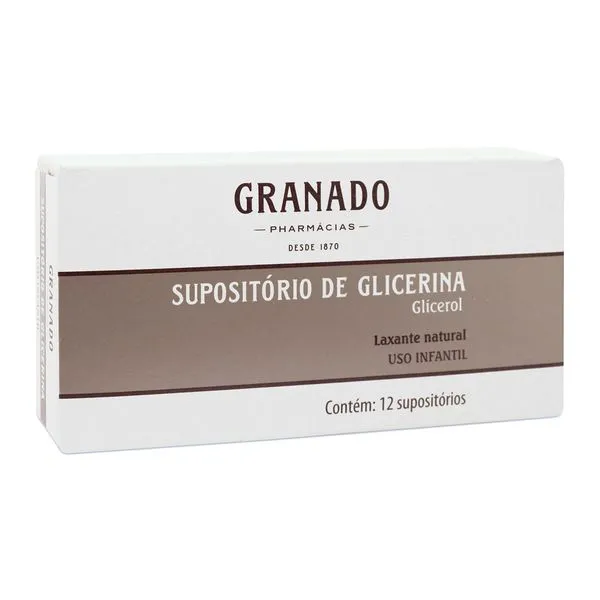Supositório de Glicerina Granado Infantil 12 Supositórios