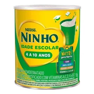 Leite em Pó Ninho Idade Escolar Semidesnatado 750g