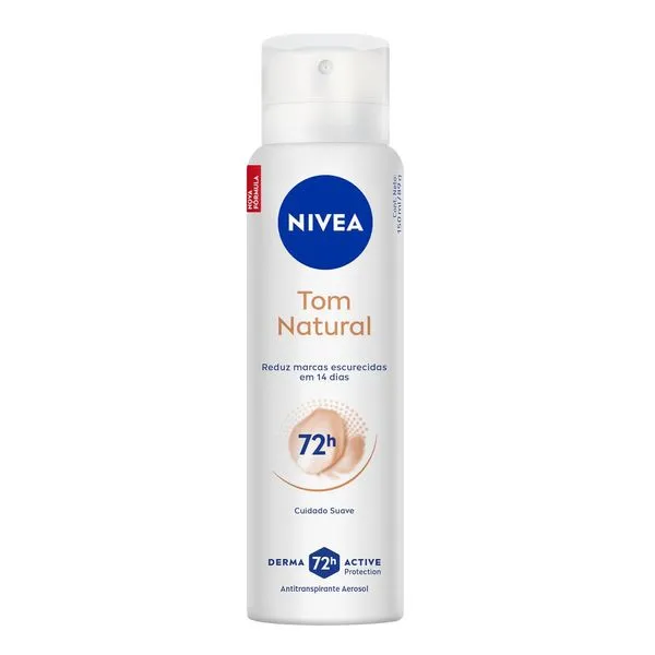 Desodorante Antitranspirante Nivea Tom Natural Clareador 72h Aerossol 150ml