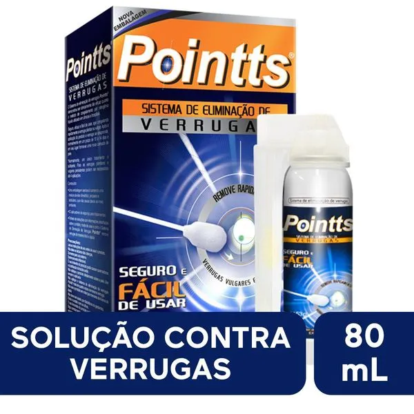 Pointts Antiverrugas Aerossol 80ml + 12 Aplicadores