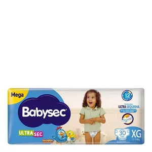 Fralda Babysec Ultrasec XG 30 Unidades