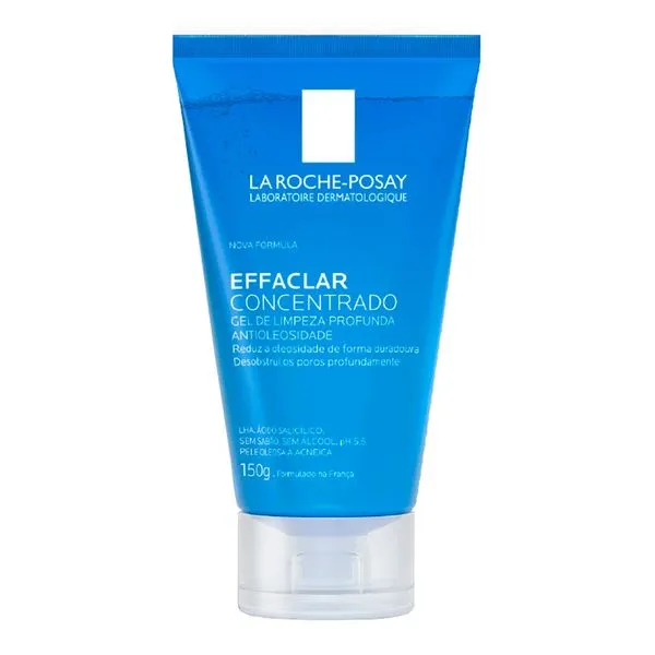 Gel de Limpeza Facial La Roche-Posay Effaclar Concentrado para Peles Oleosas ou Acneicas 150g