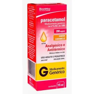 Paracetamol - Biosintética 200Mg Solução Oral Frasco Gotejador Com 15Ml