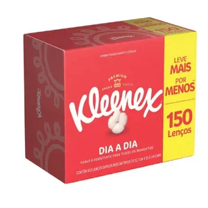 Lenço de Papel Kleenex Duplo Descartável 150 unidades