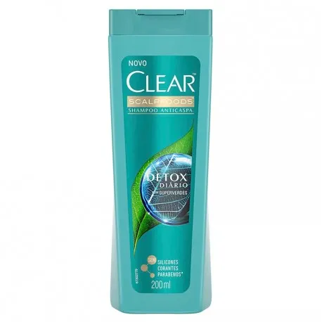 Shampoo Anticaspa Detox Diario Clear 200ml