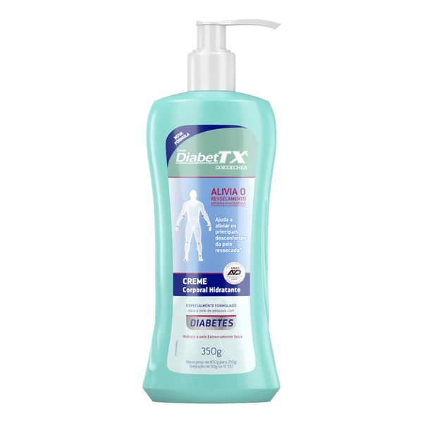 Creme Corporal Hidratante DiabetTX para pele de diabéticos 350gr