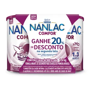 Fórmula Infantil Nanlac Comfor 2 Unidades de 800g